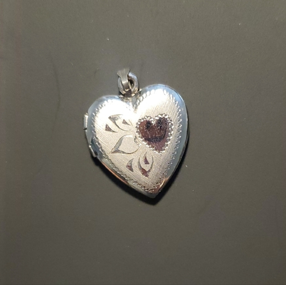 Sterling Silver Heart Locket Pendant
